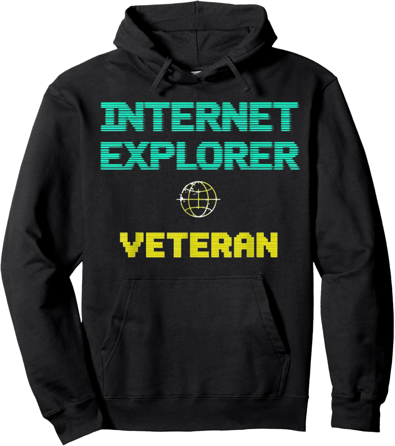 Internet Explorer Veteran Retro Tech Nostalgia Hoodie - Hoodie | Black