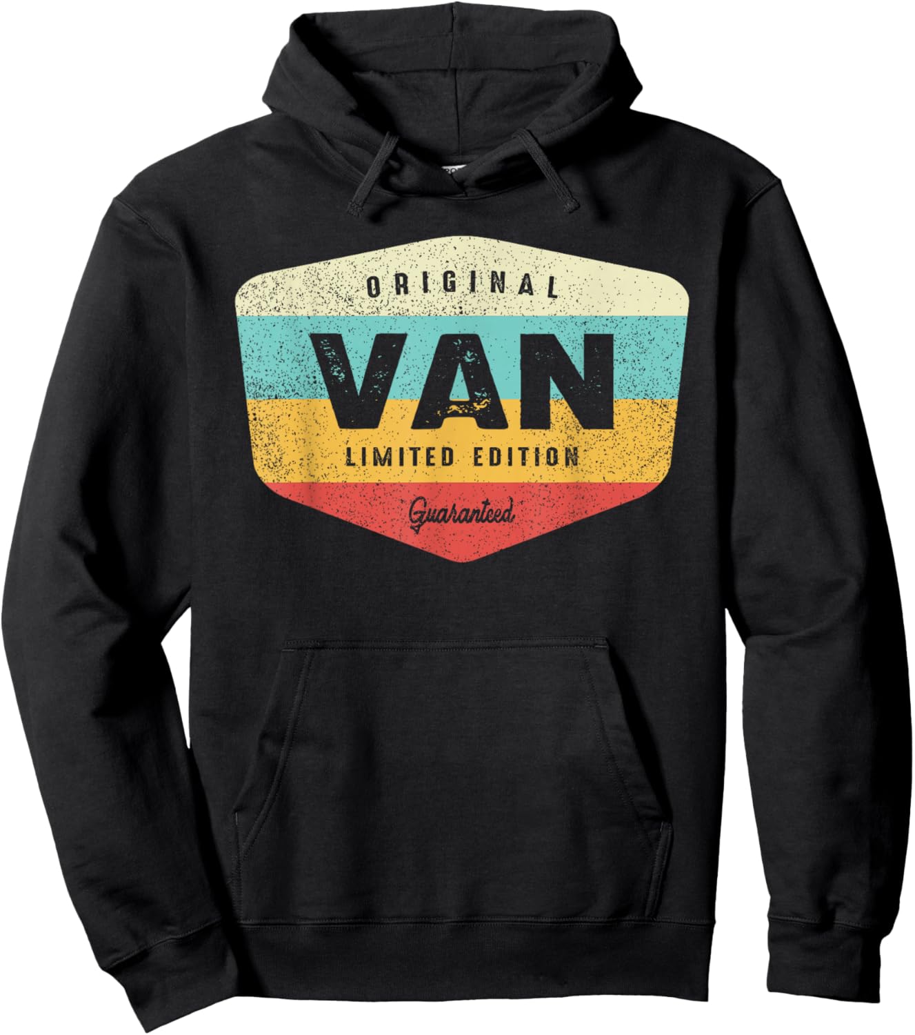 Van Personalized Name - Van Hoodie - Hoodie | Black