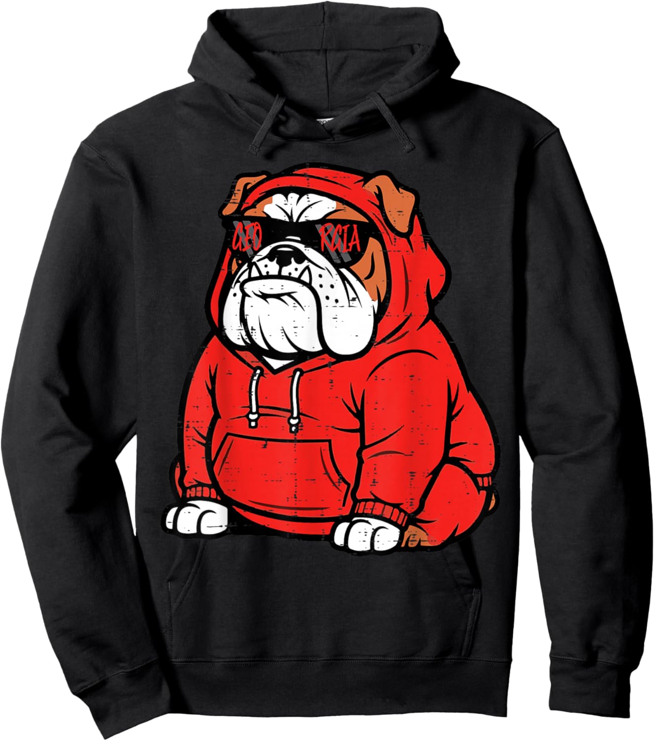 Bulldog Girls Youth Teen Kids Boys Men Women Hoodie - Hoodie | Black