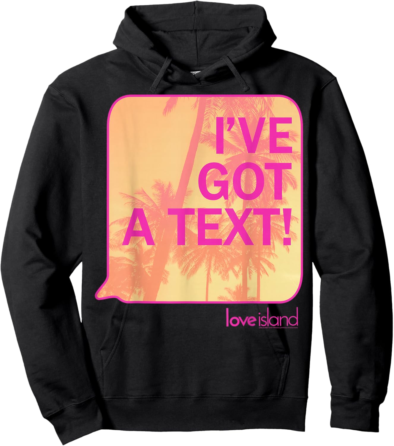 I've got a Text! - Love Island - 80s Aesthetic Hoodie - Hoodie | Black