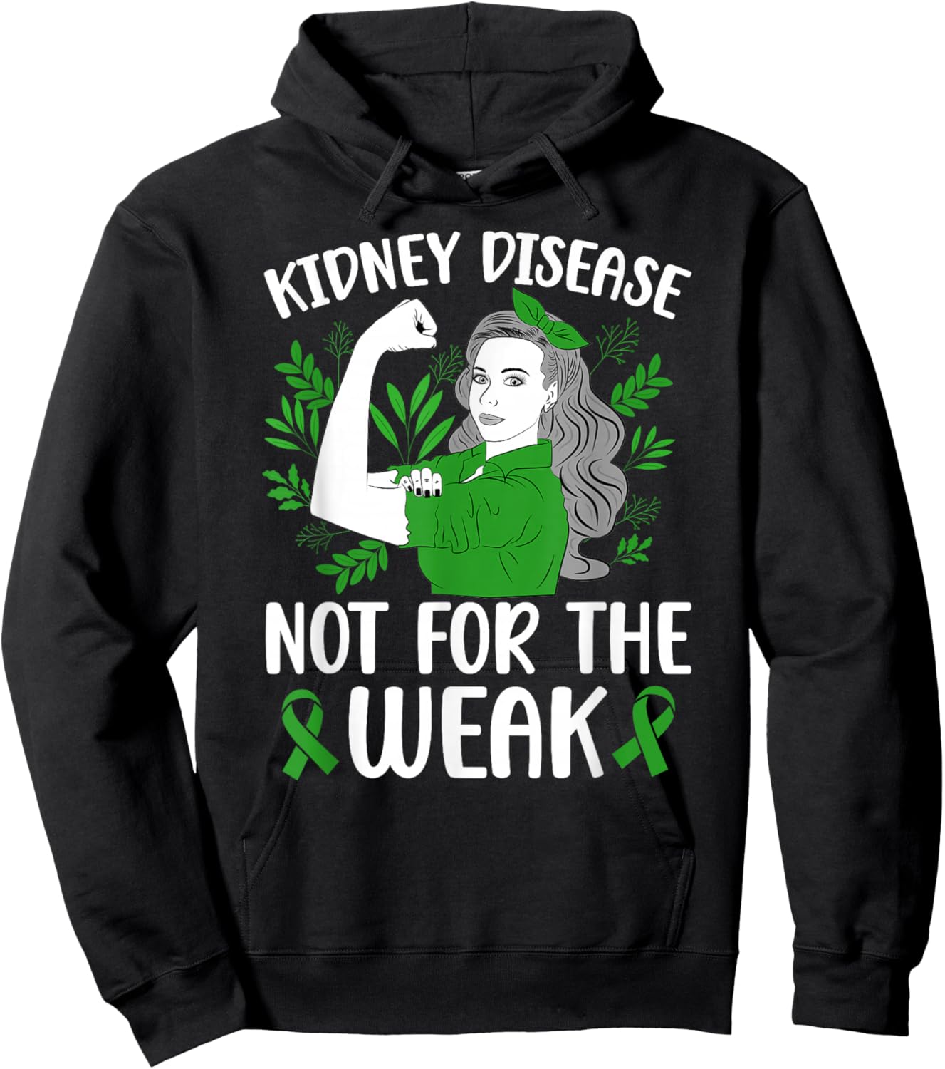Kidney Disease Awareness Month Proud Kidney Disease Warrior Hoodie - Hoodie | Black