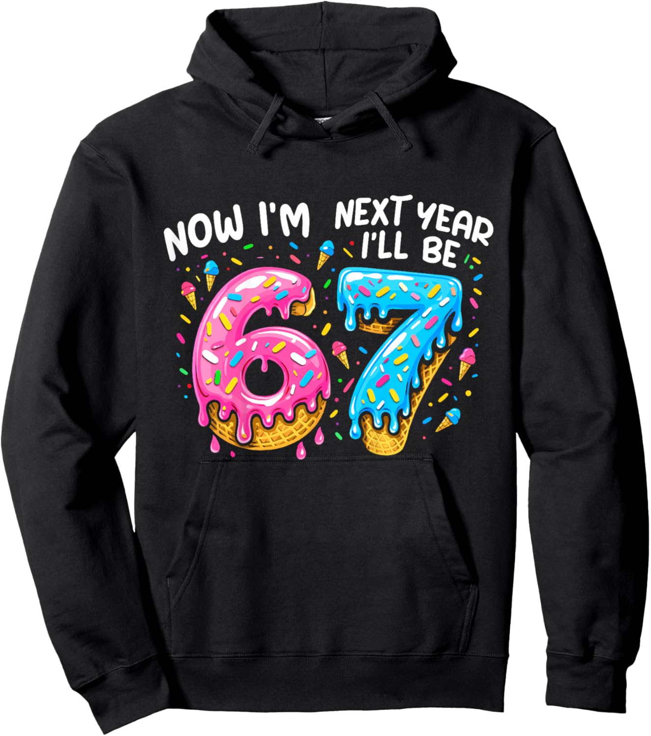 6 Year Old Birthday Boys Kids Now I'm 6 Next Year I'll be 7 Hoodie - Hoodie | Black