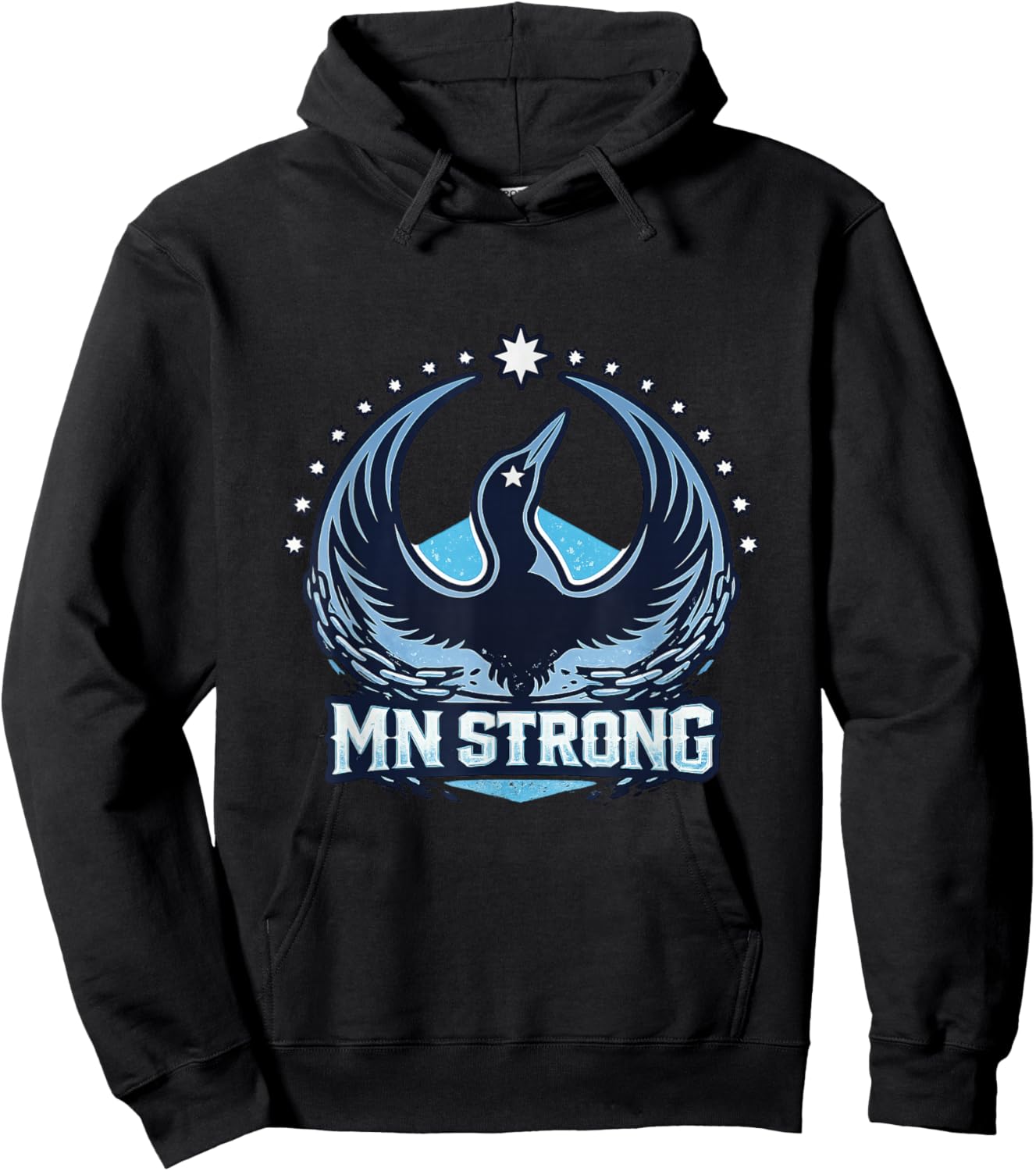 MN Strong Minnesota Loon Unity Hoodie - Hoodie | Black