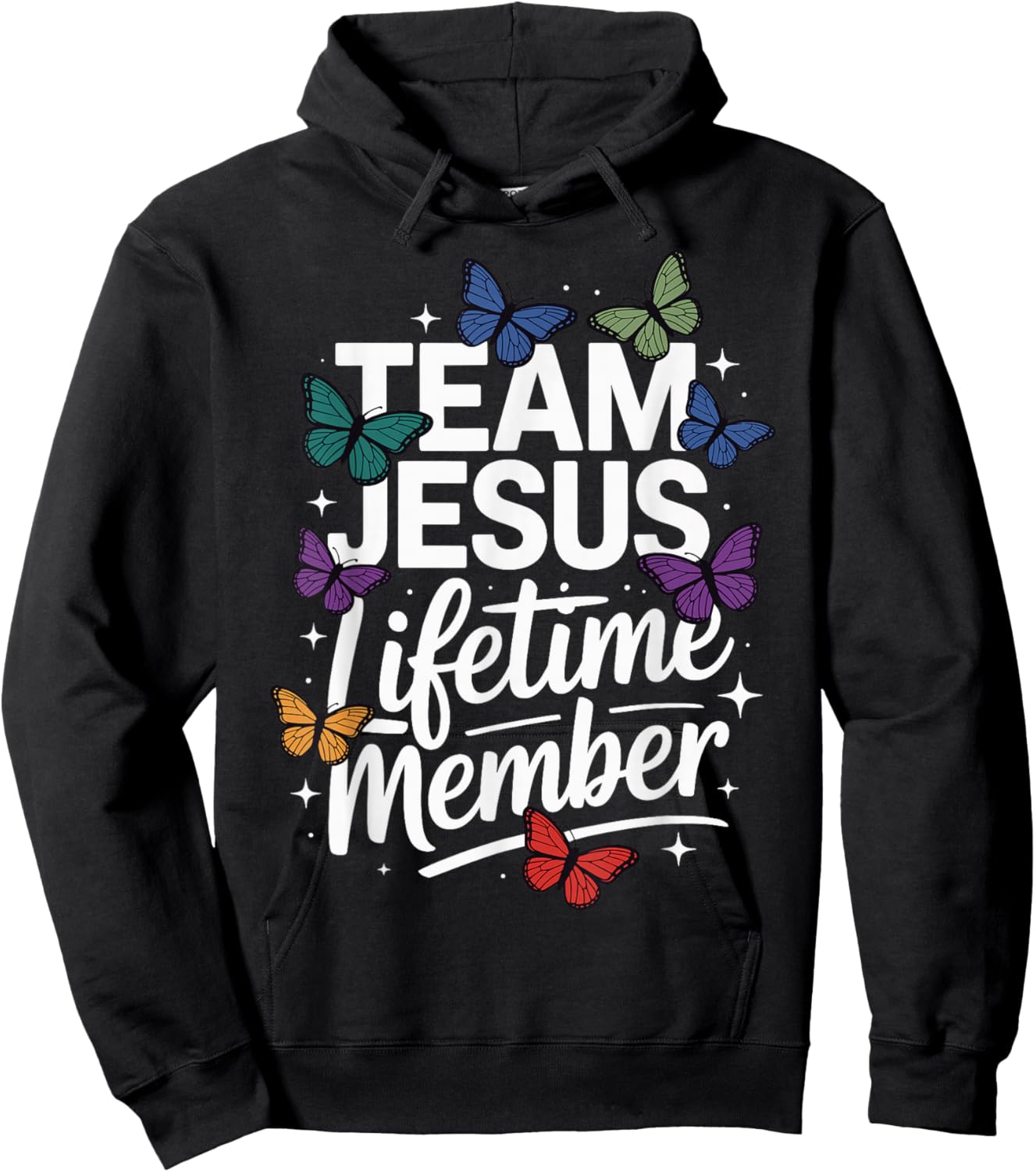 Team Jesus Lifetime Member Hoodie - Hoodie | Black