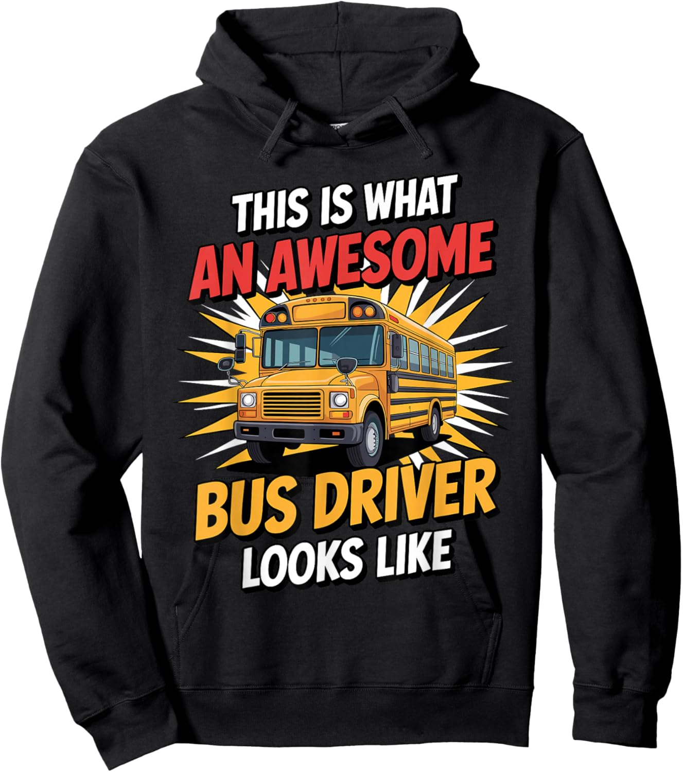 Funny Bus Driver Costume Women Kids Bus Driver Hoodie - Hoodie | Black