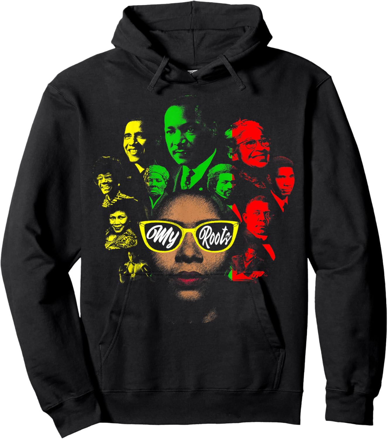 Black History Leaders Collage Famous African American Month Hoodie - Hoodie | Black