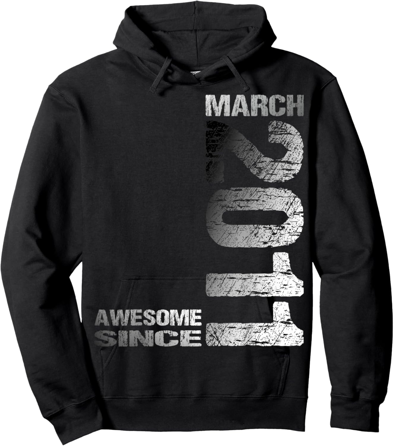 Awesome Since March 2011 Vintage 15. Birthday Hoodie - Hoodie | Black