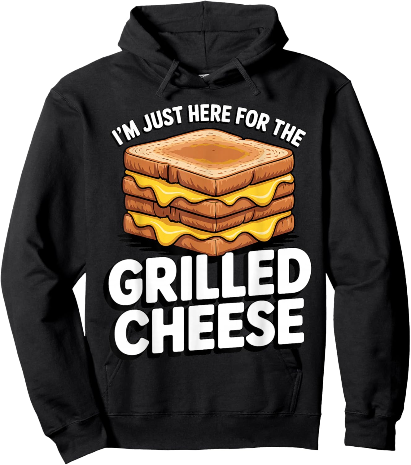 Funny Grilled Cheese Art Women Grilled Cheese Lover Hoodie - Hoodie | Black