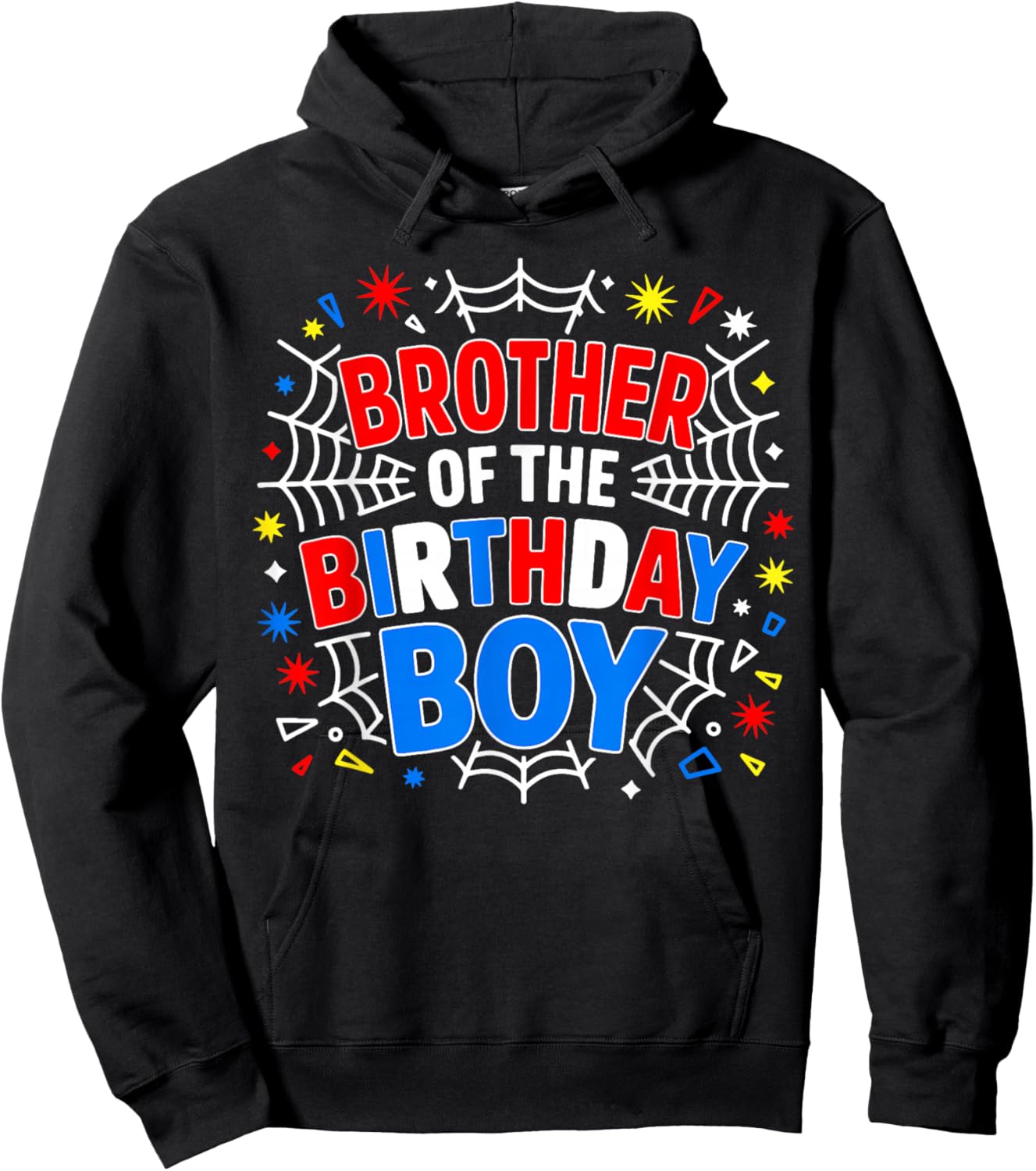 Brother of The Birthday Boy Funny Birthday Family Party Hoodie - Hoodie | Black