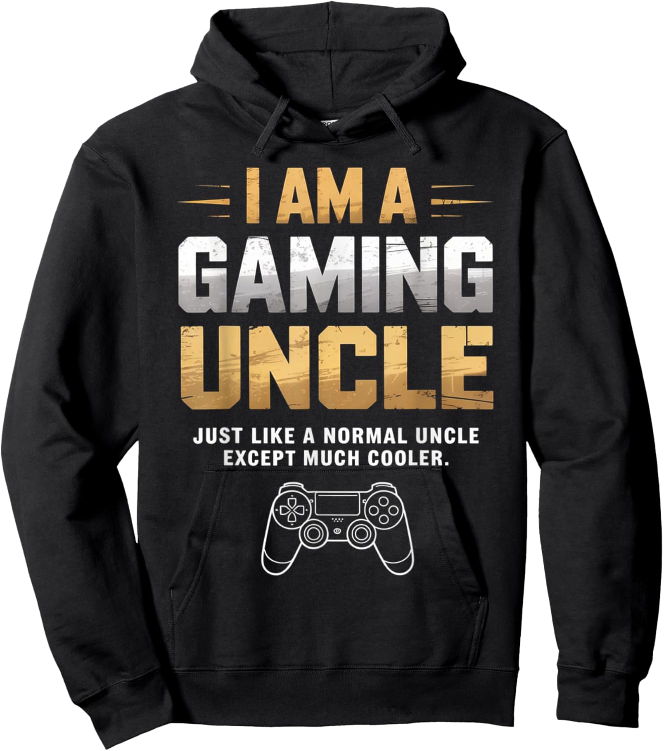Gaming Uncle Cooler Than Normal Uncle for Boys Hoodie - Hoodie | Black