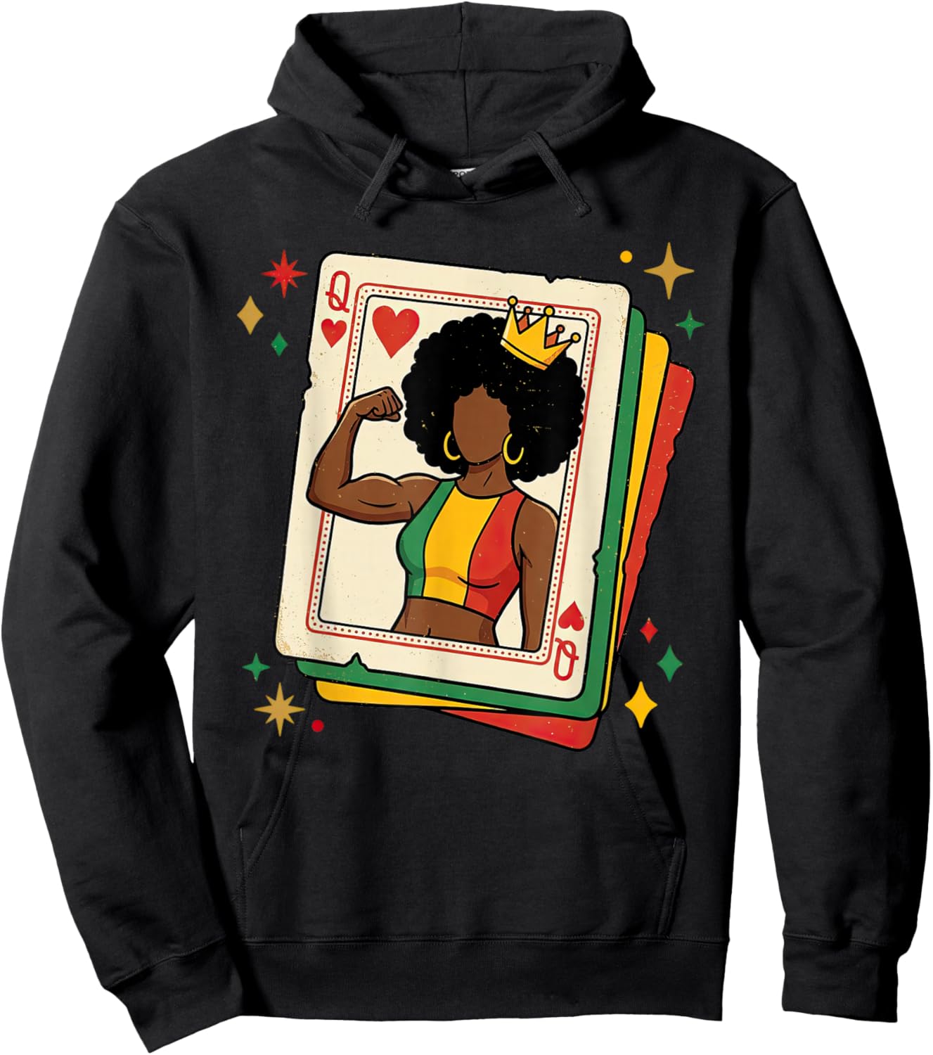 Black Queen African American Black History Month Melanin Hoodie - Hoodie | Black