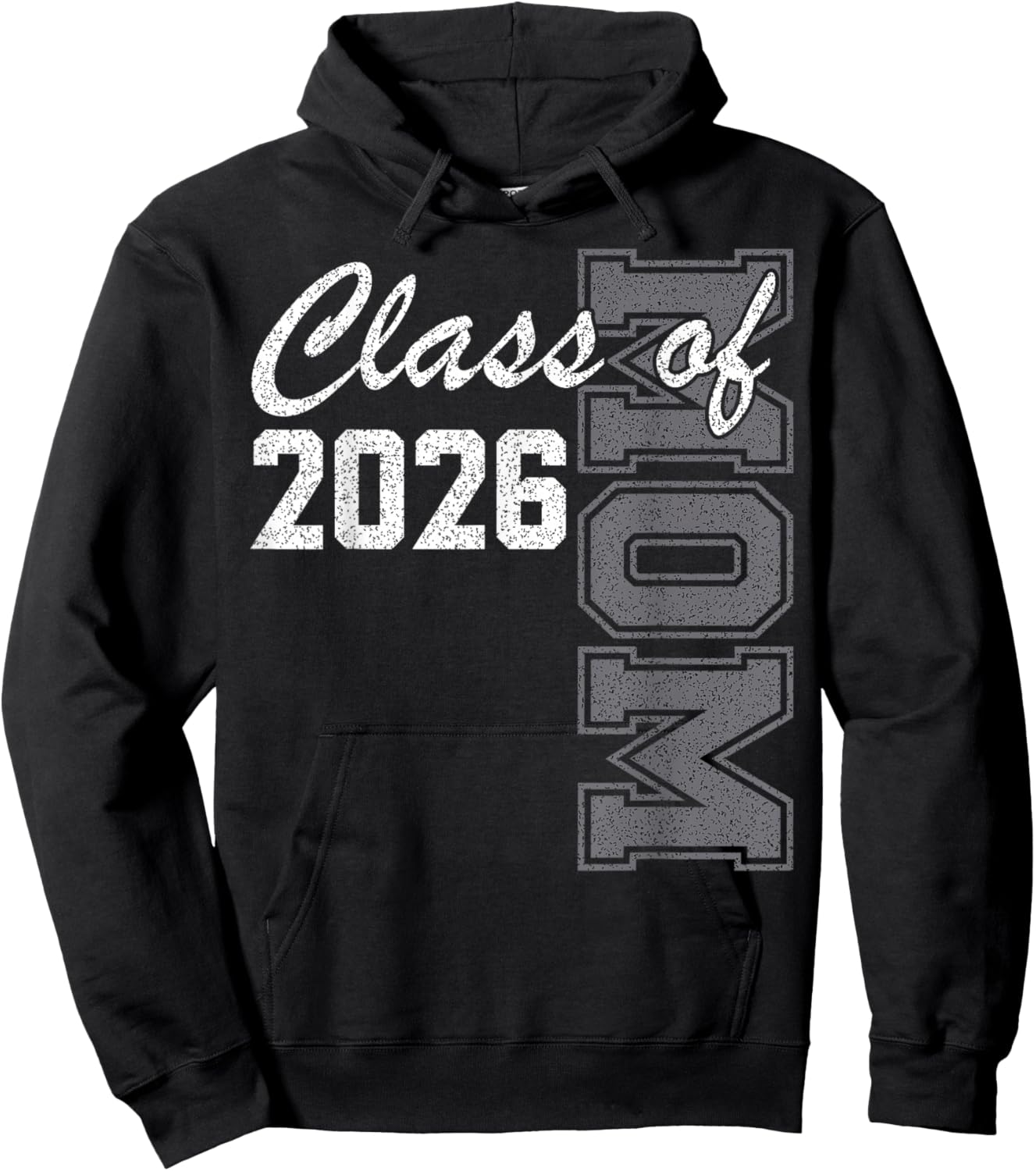 Proud Mom of Class of 2026 Senior Mom 2026 Graduation Hoodie - Hoodie | Black