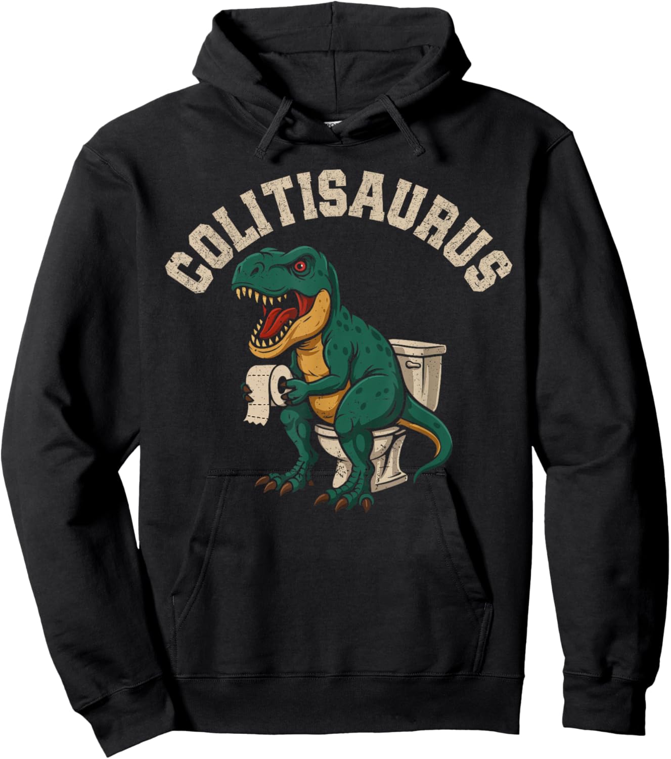 Ulcerative Colitis Awareness Colitisaurus Funny IBD Warrior Hoodie - Hoodie | Black