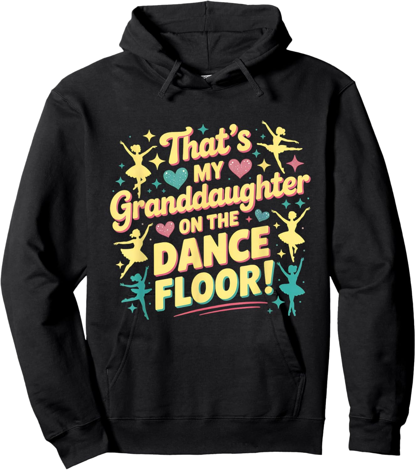 That's My Granddaughter On The Dance Floor Grandparents Hoodie - Hoodie | Black