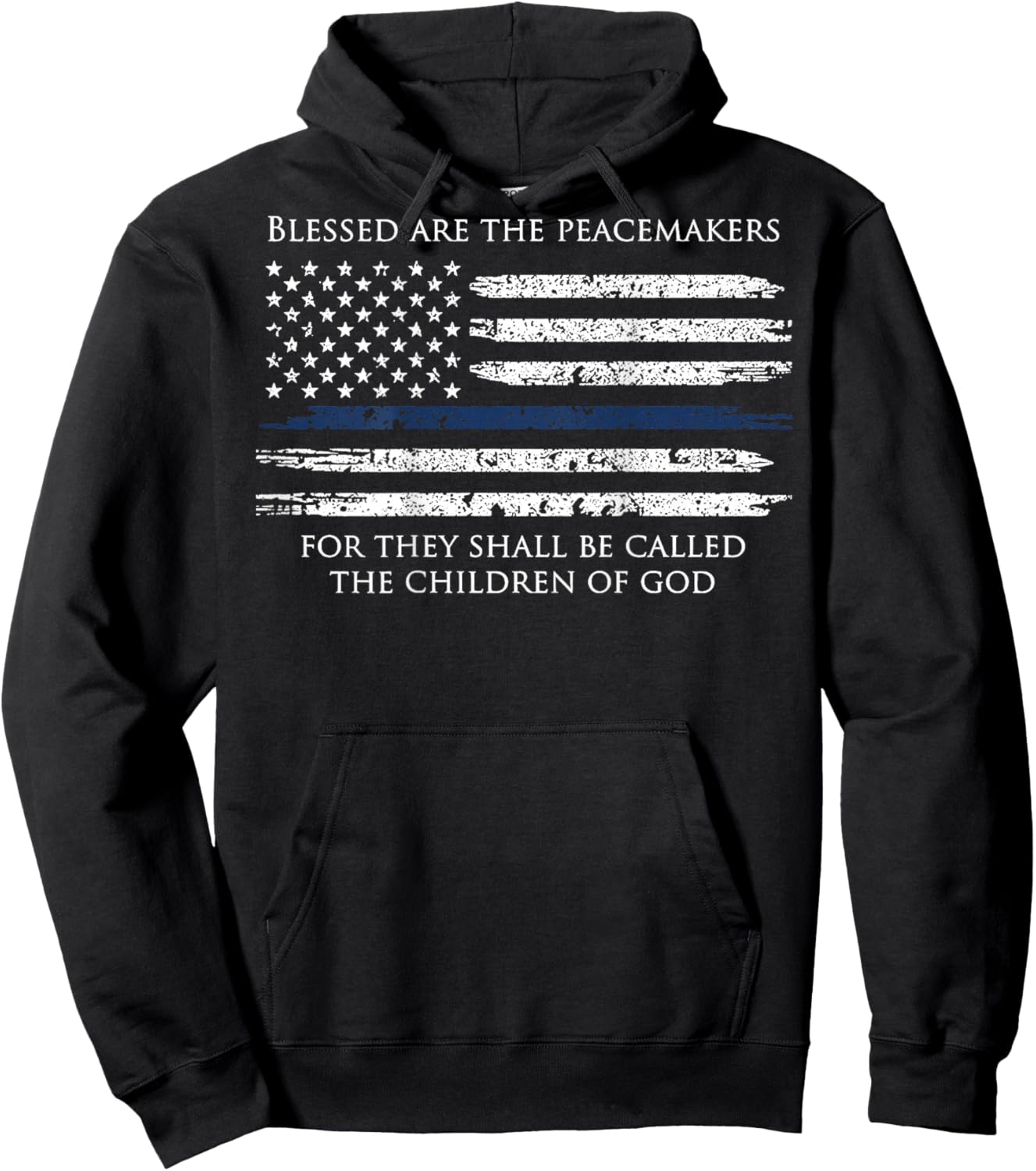 Blessed are The Peacemakers for They Shall Be Called (Back) Hoodie - Hoodie | Black