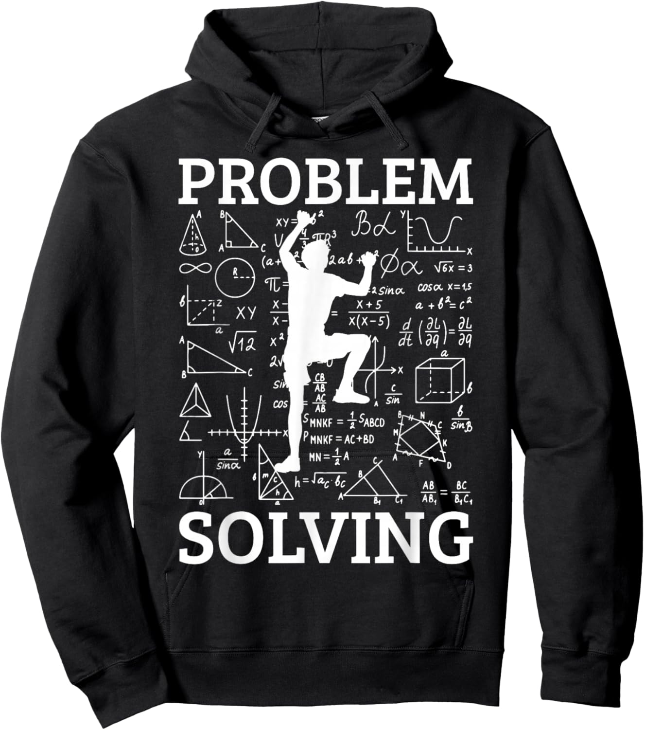 Climbing Problem Solving Rock Climber Bouldering Climb Wall Hoodie - Hoodie | Black