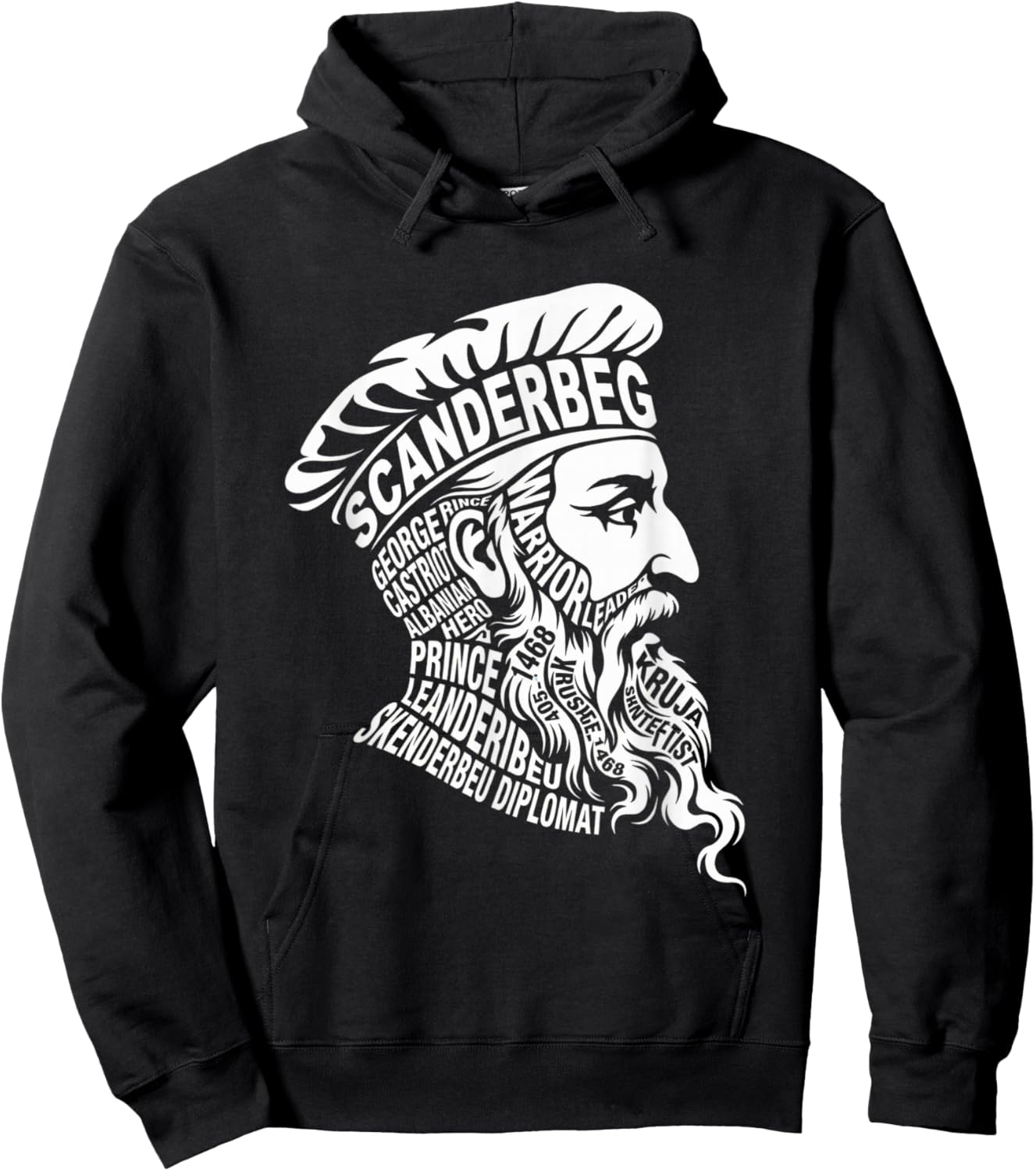Scanderbeg The Albanian Eagle Hoodie - Hoodie | Black