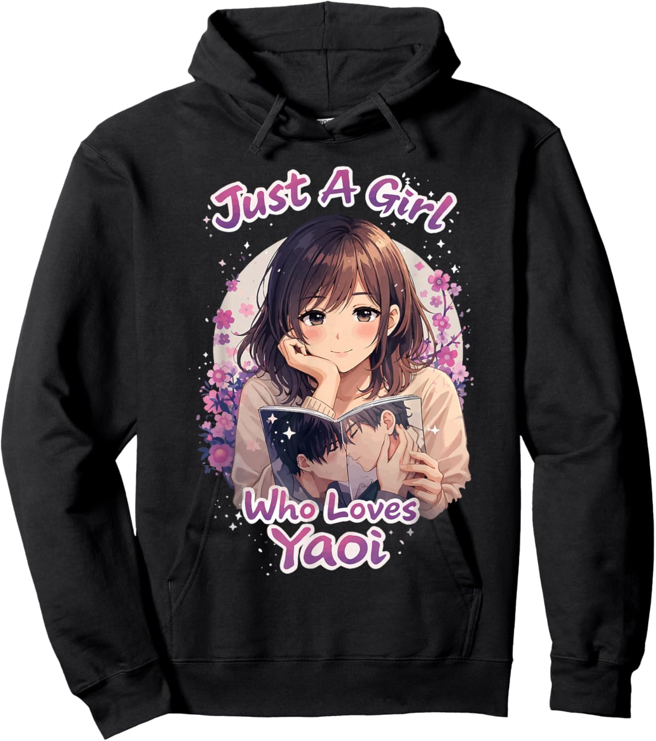 Just A Girl Who Loves Yaoi Hoodie - Hoodie | Black