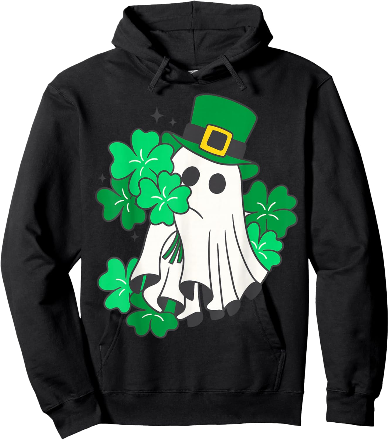 Shamrock Ireland Irish Happy St. Patrick's Day Men & Women Hoodie - Hoodie | Black