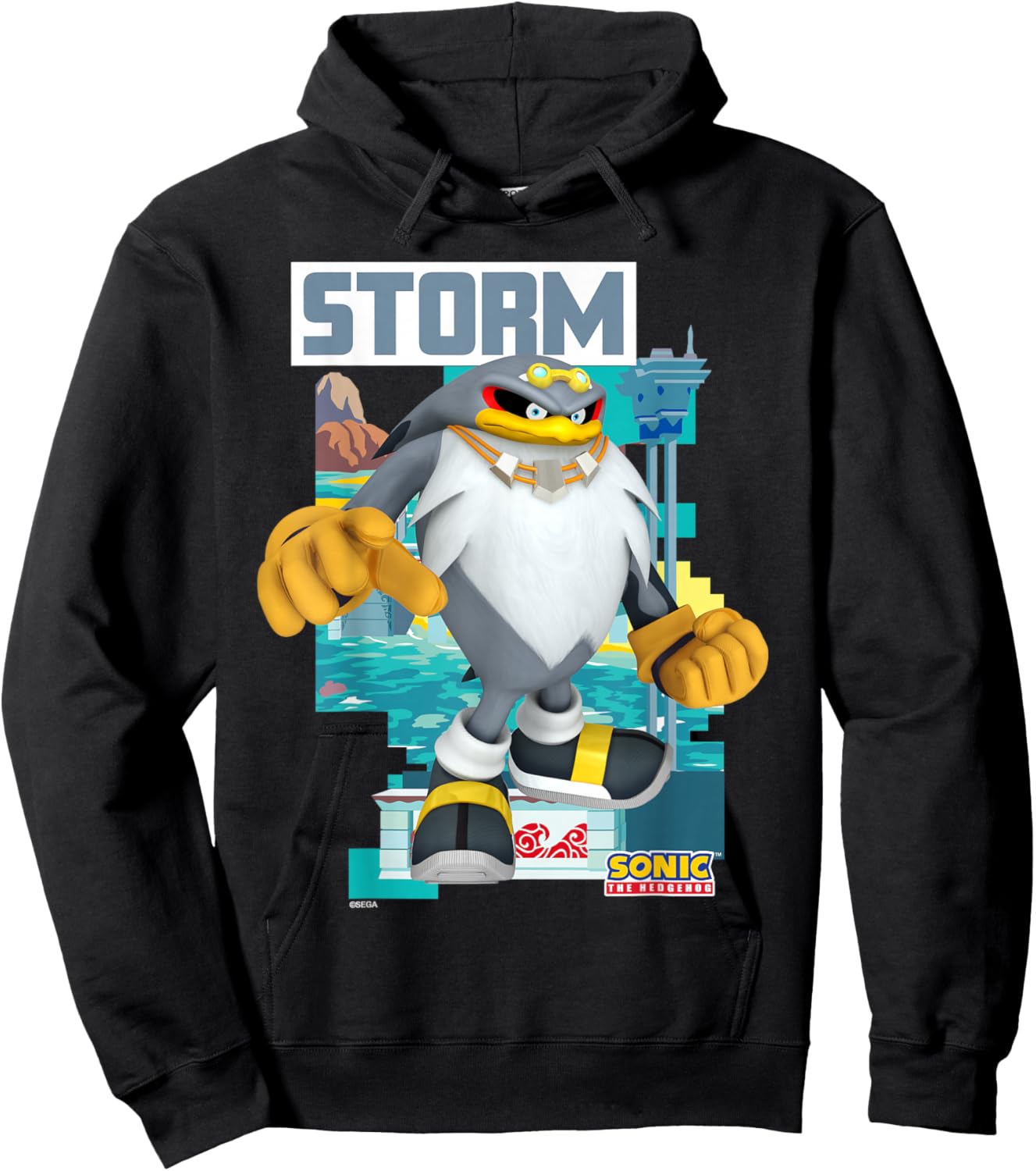 Sonic The Hedgehog - in The Zone - Storm Hoodie - Hoodie | Black