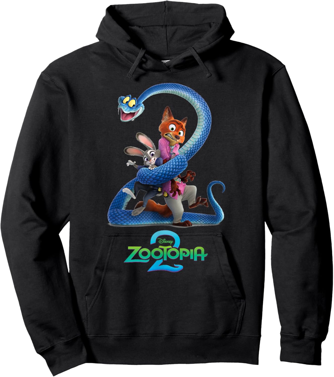 Disney Zootopia 2 Judy Hopps & Nick Wilde Entangled by Gary Hoodie - Hoodie | Black
