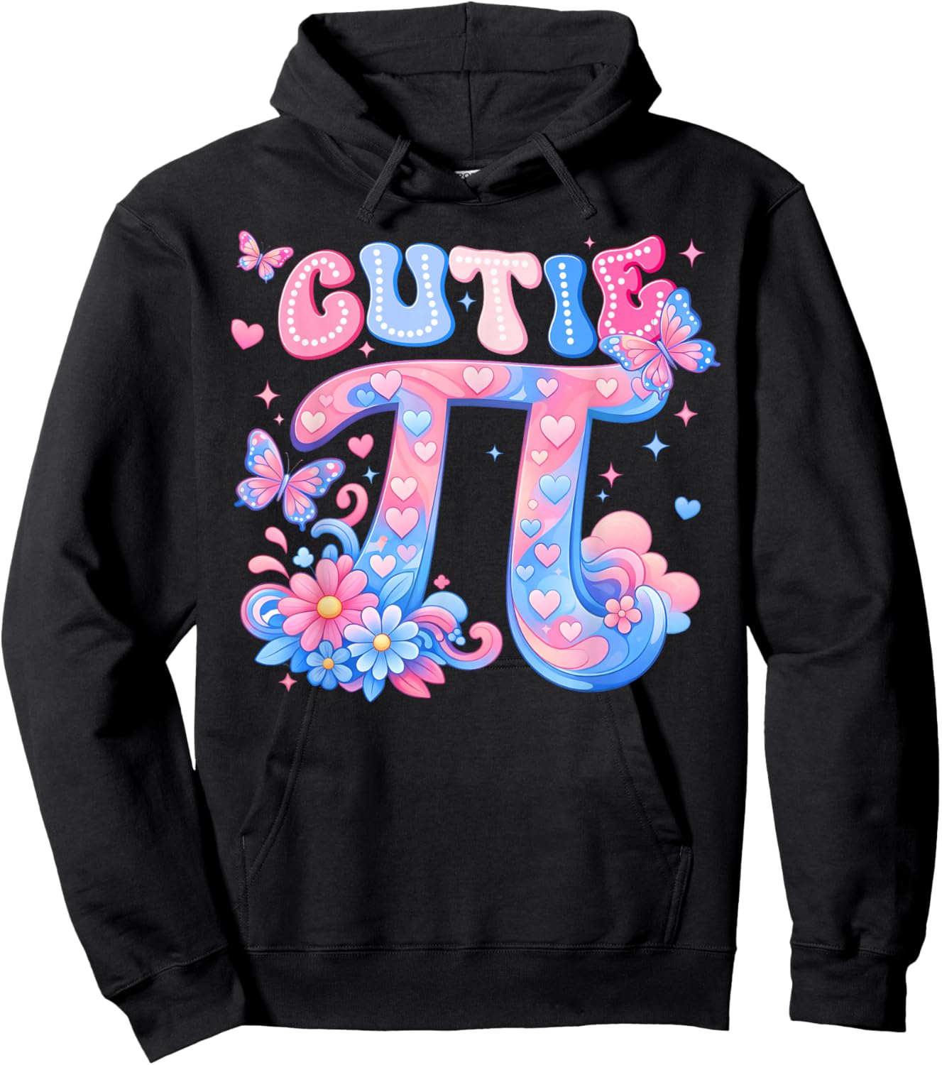 Cutie Pi Day Math Teacher Student Women Kids Men Toddler Hoodie - Hoodie | Black