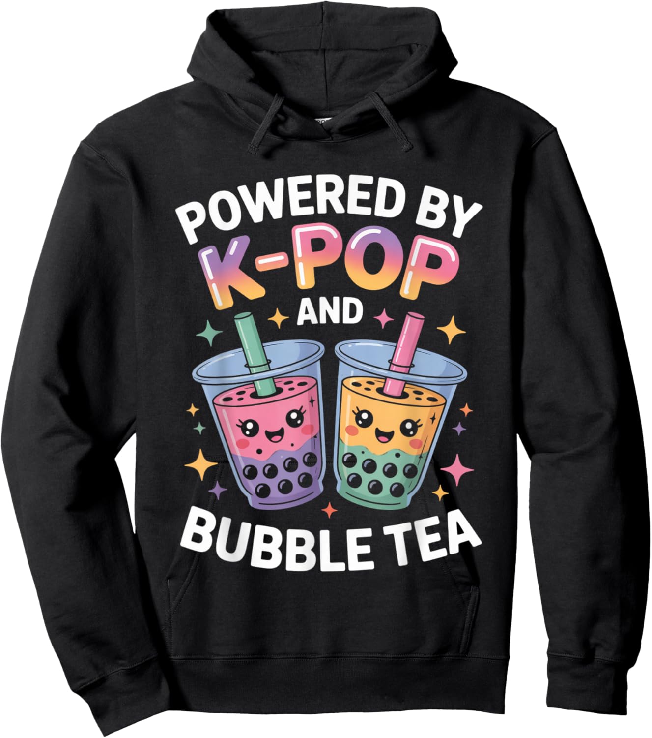 Bubble Tea Boba K-POP Music Lover Korean Milk K-Pop Fashion Hoodie - Hoodie | Black