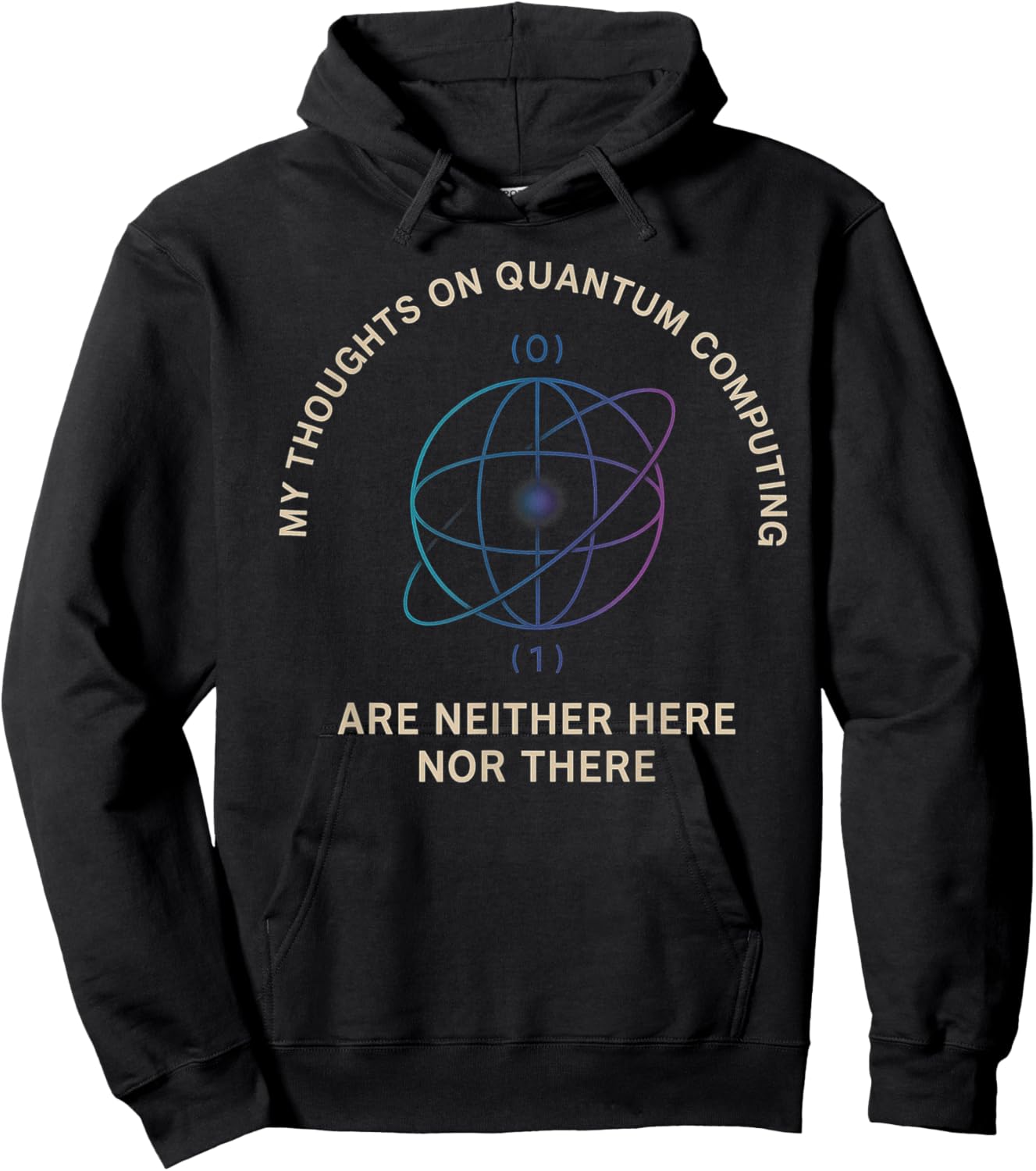 HT STEM Gift Teacher Professor Student Quantum Computing Hoodie - Hoodie | Black