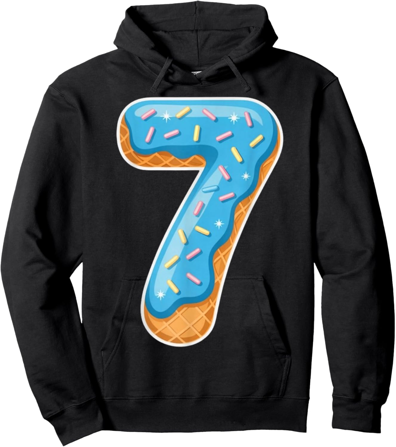 Six Seven 6 7 Donut Ice Cream Meme Rizz Couple Halloween Hoodie - Hoodie | Black