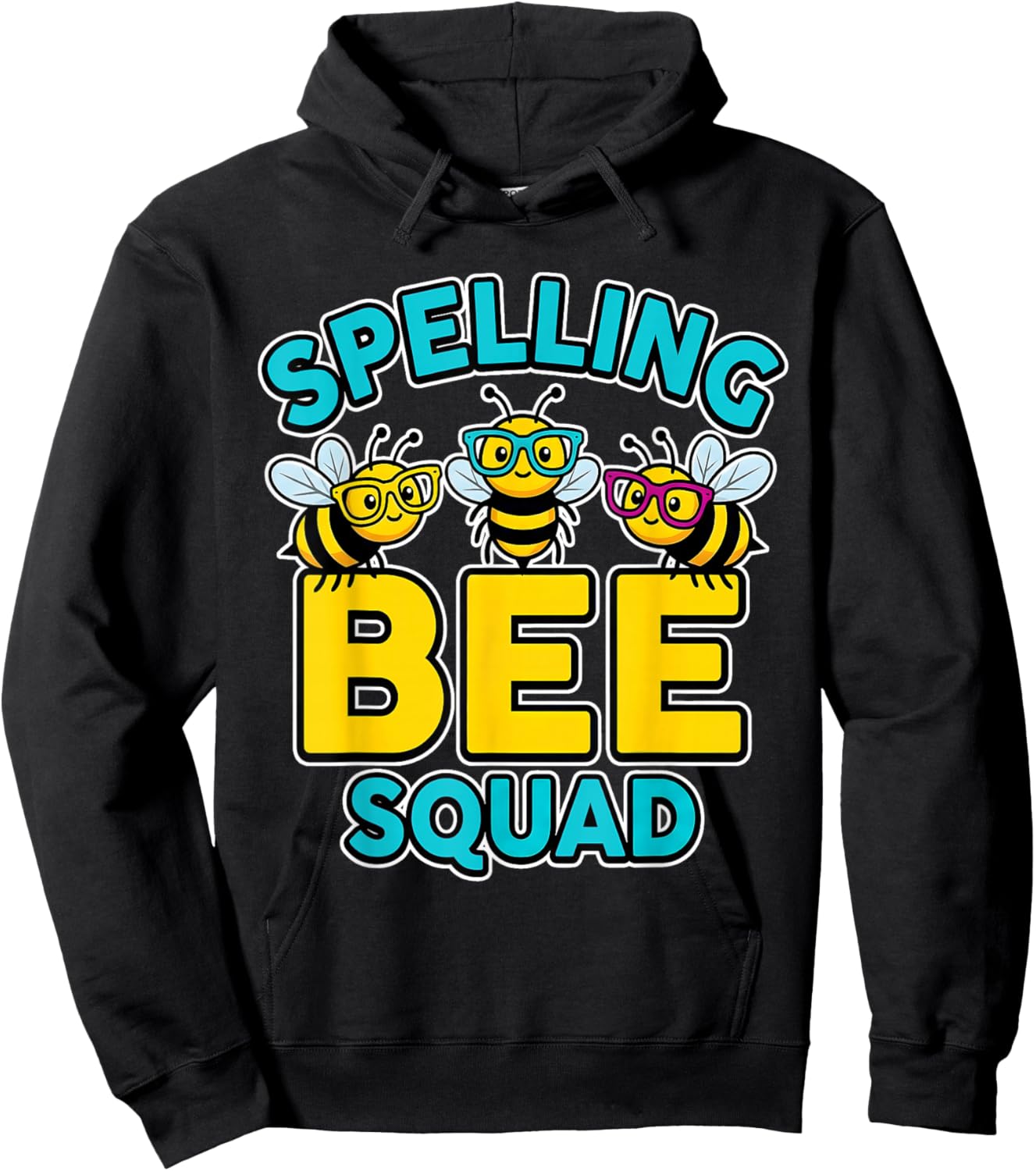 Cute Spelling Bee Squad for School Boys Girls Youth Kids Hoodie - Hoodie | Black