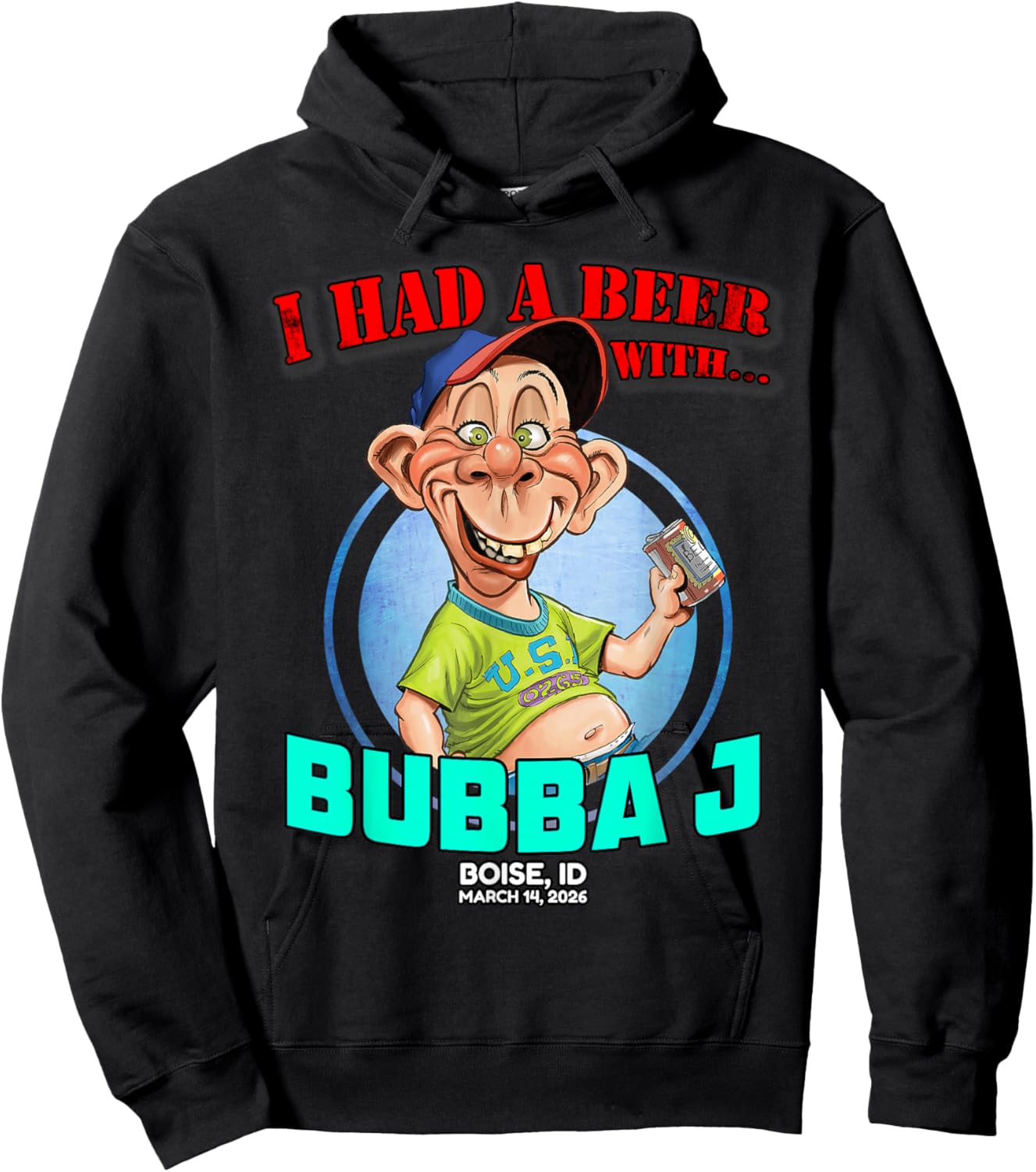 Bubba J Boise, ID (2026) Hoodie - Hoodie | Black