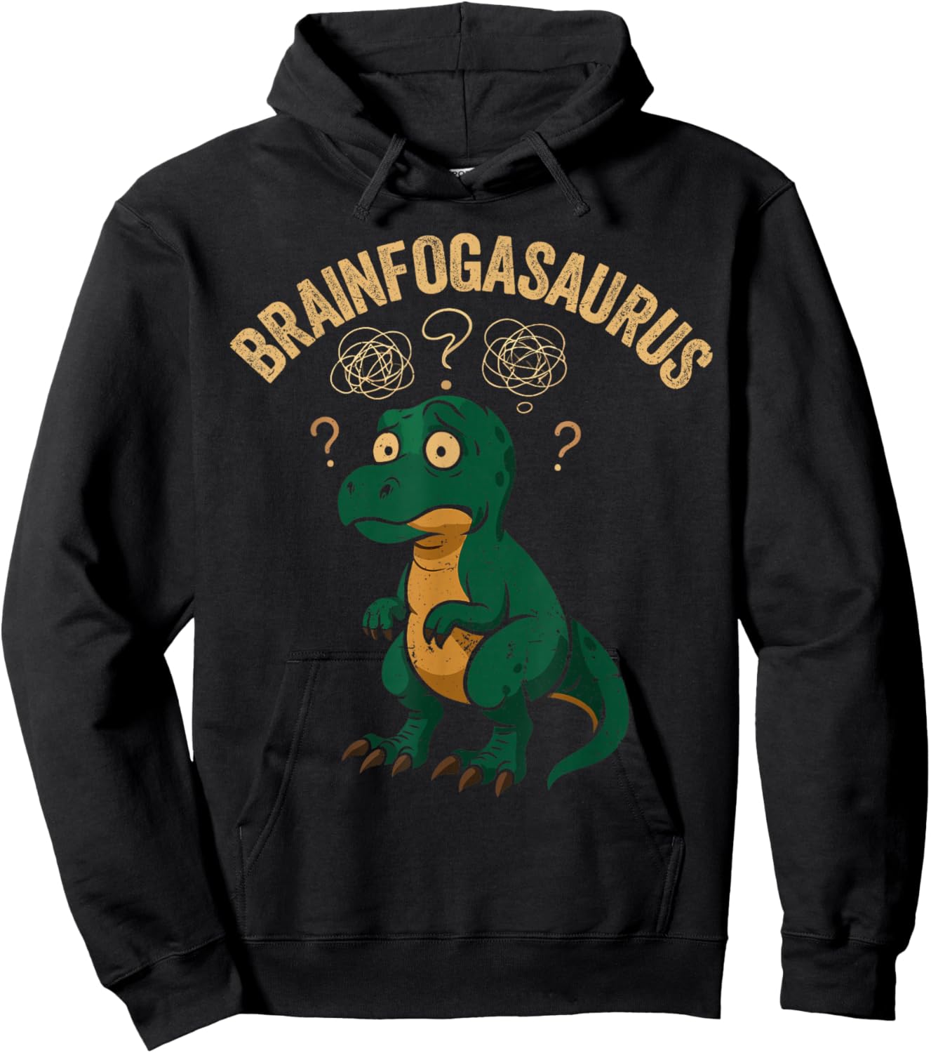 Funny Chronic Illness Warrior Brain Fog Spoonie Hoodie - Hoodie | Black
