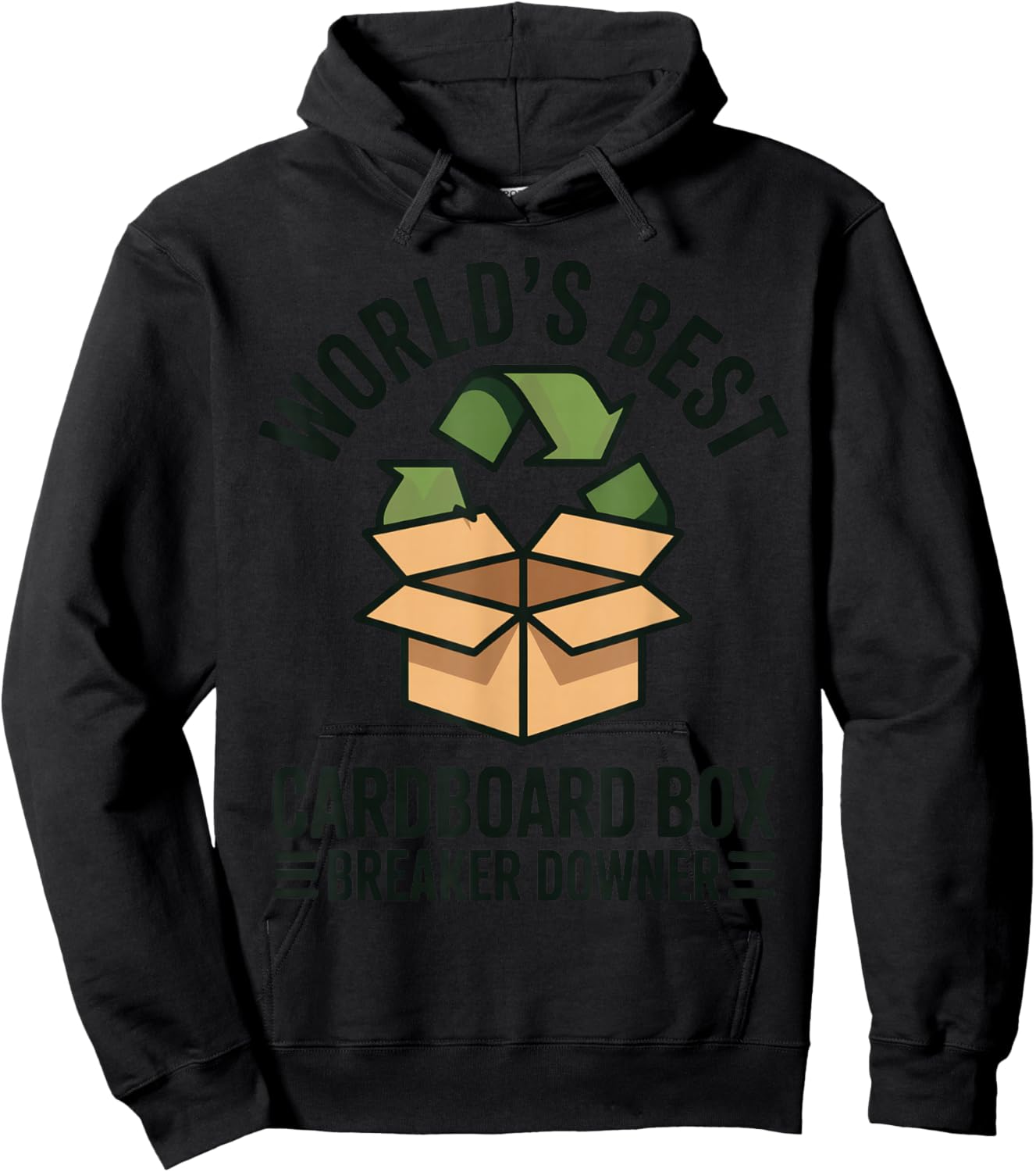 World's Best Cardboard Box Breaker Downer Hoodie - Hoodie | Black