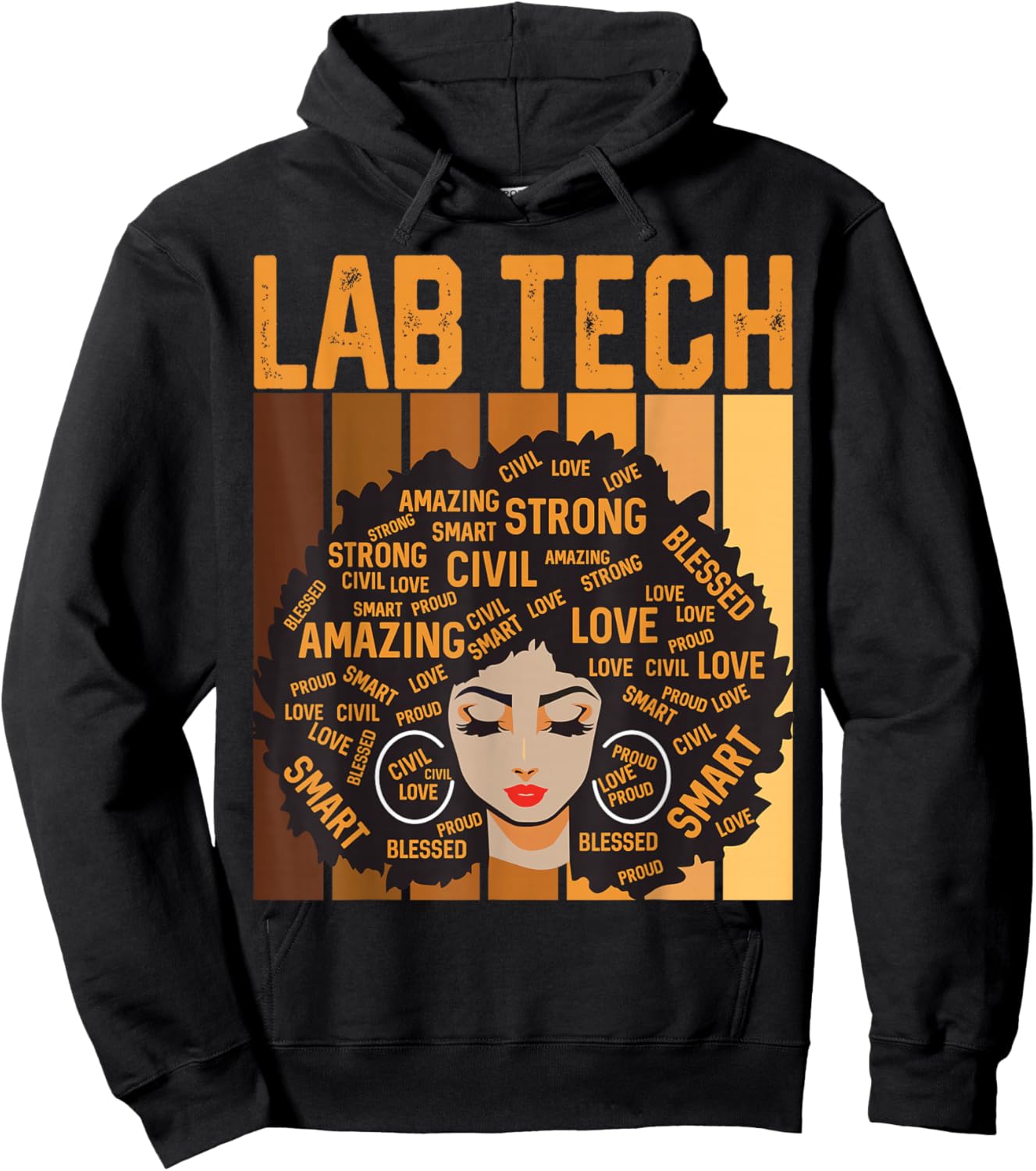 Lab Tech Powerful Black History Month Black Pride Design Hoodie - Hoodie | Black
