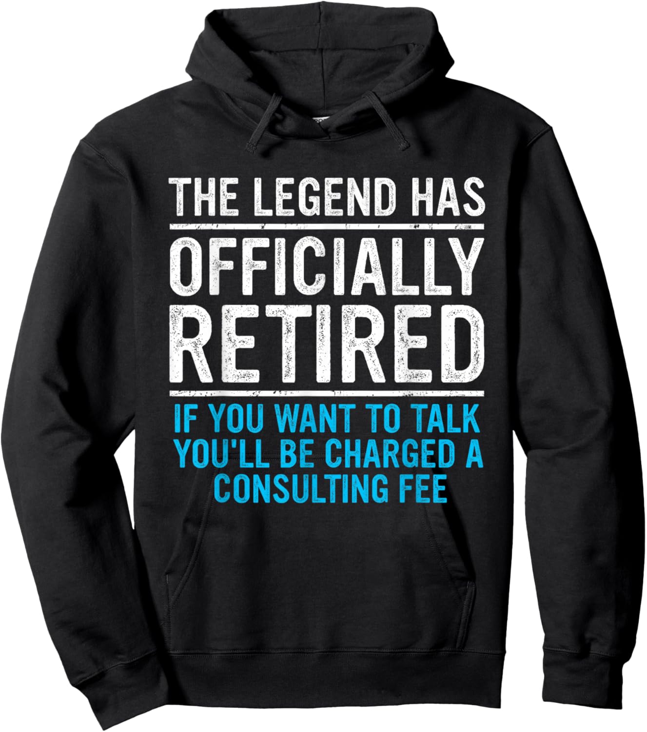 The Legend Has Officially Retired Father Funny Retirement Hoodie - Hoodie | Black