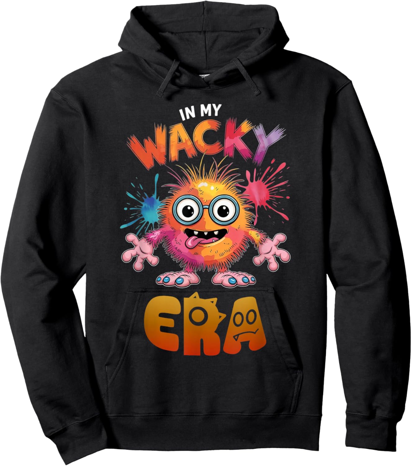 in My Wacky Era Kids and Teachers | Mismatch Day Spirit Week Hoodie - Hoodie | Black