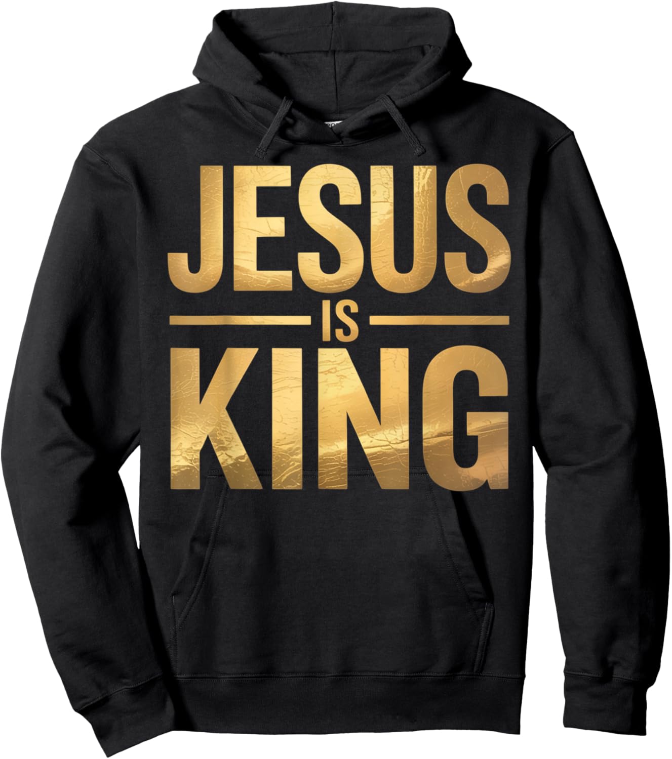 Jesus is King Christian Men Hoodie - Hoodie | Black