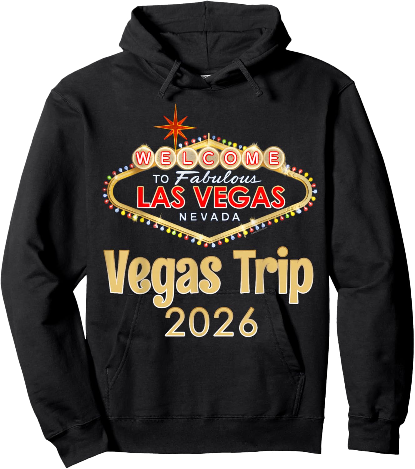 Welcome to Fabulous Las Vegas Nevada Retro Vegas Trip 2026 Hoodie - Hoodie | Black