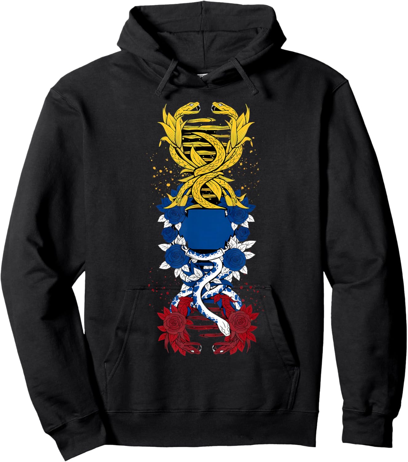 Colombia Flag DNA Colombian Roots Colombian Pride Hoodie - Hoodie | Black