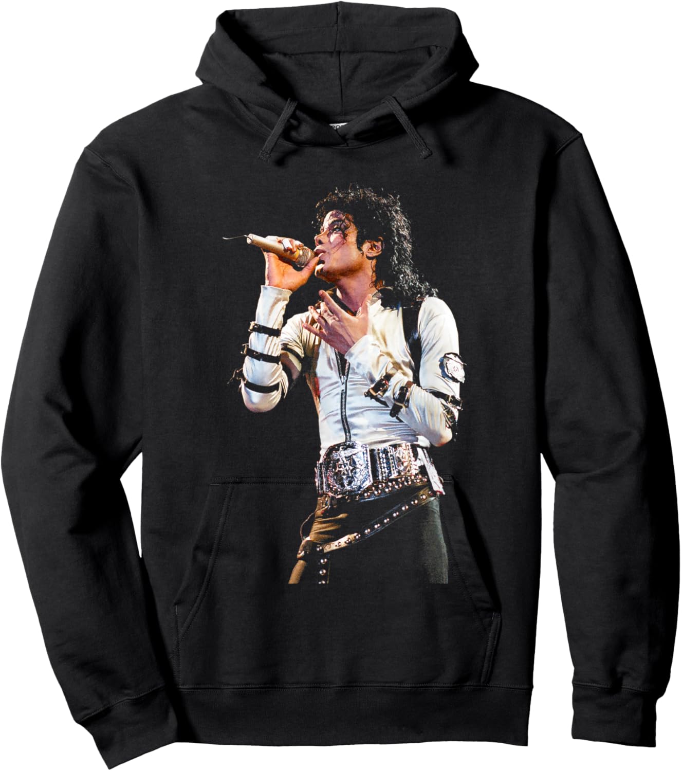 Michael Jackson Singing Live Bad World Tour 1988 Hoodie - Hoodie | Black
