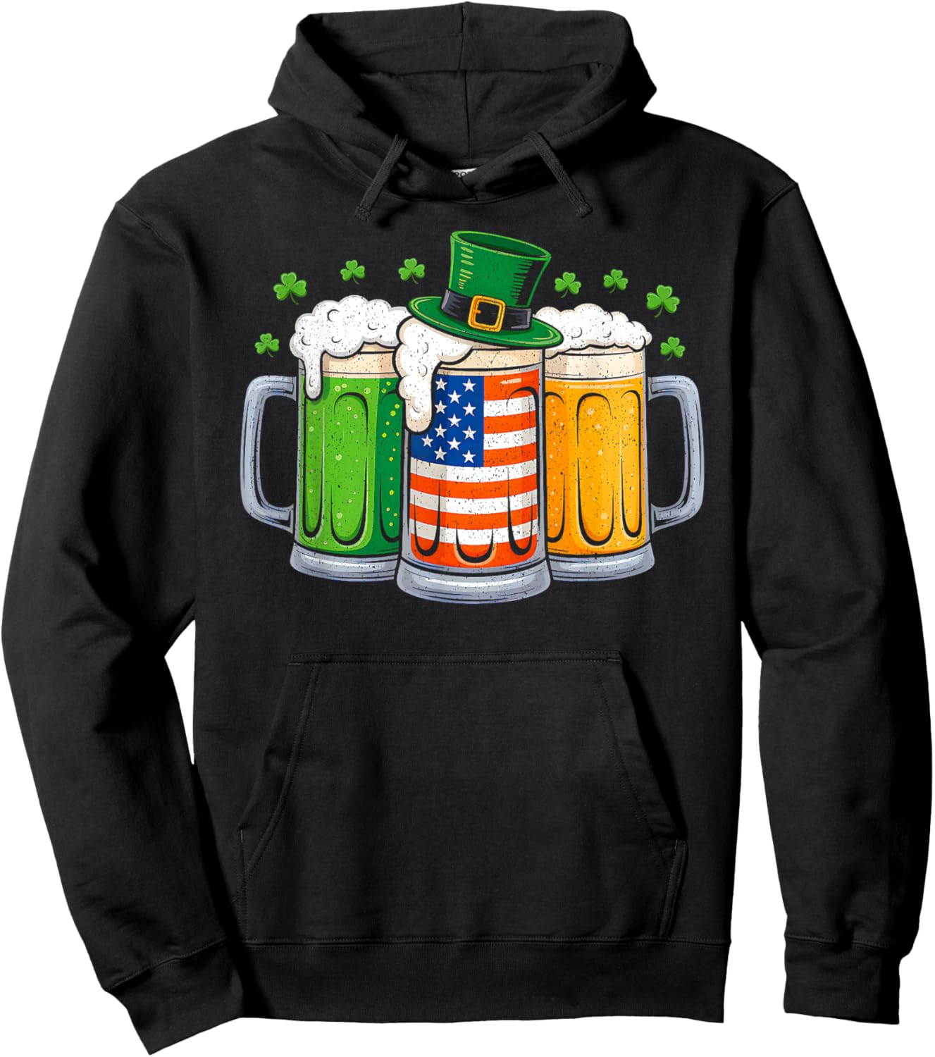 St Patricks Day Irish Beer Drinking Saint Paddys Men Women Hoodie - Hoodie | Black