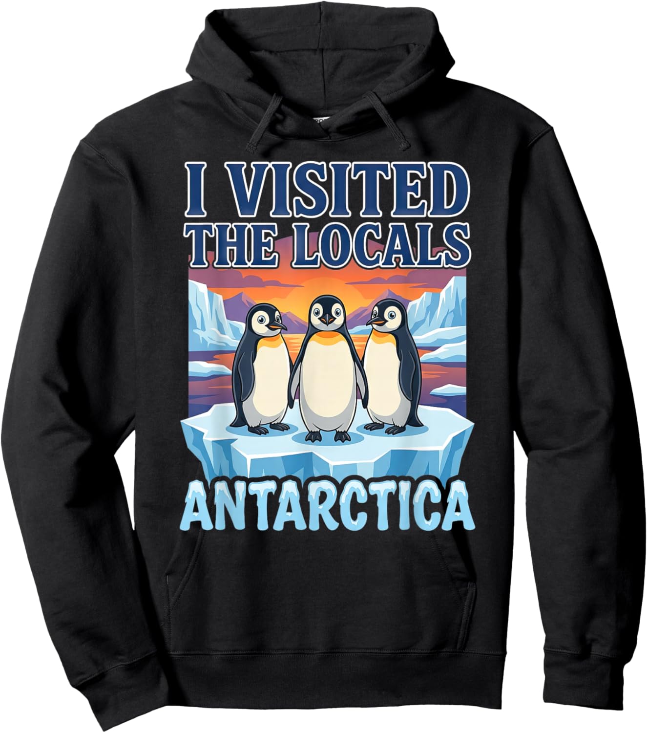 Antarctica Travel Souvenir Penguin Expedition Cruise Hoodie - Hoodie | Black