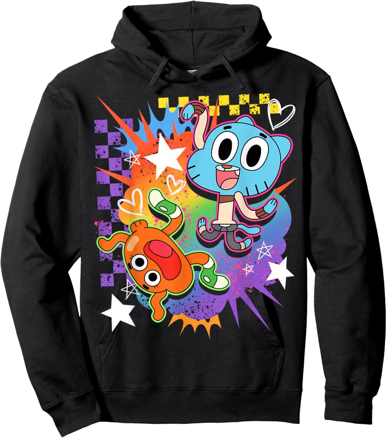 The Amazing World of Gumball Darwin and Gumball Watterson Hoodie - Hoodie | Black