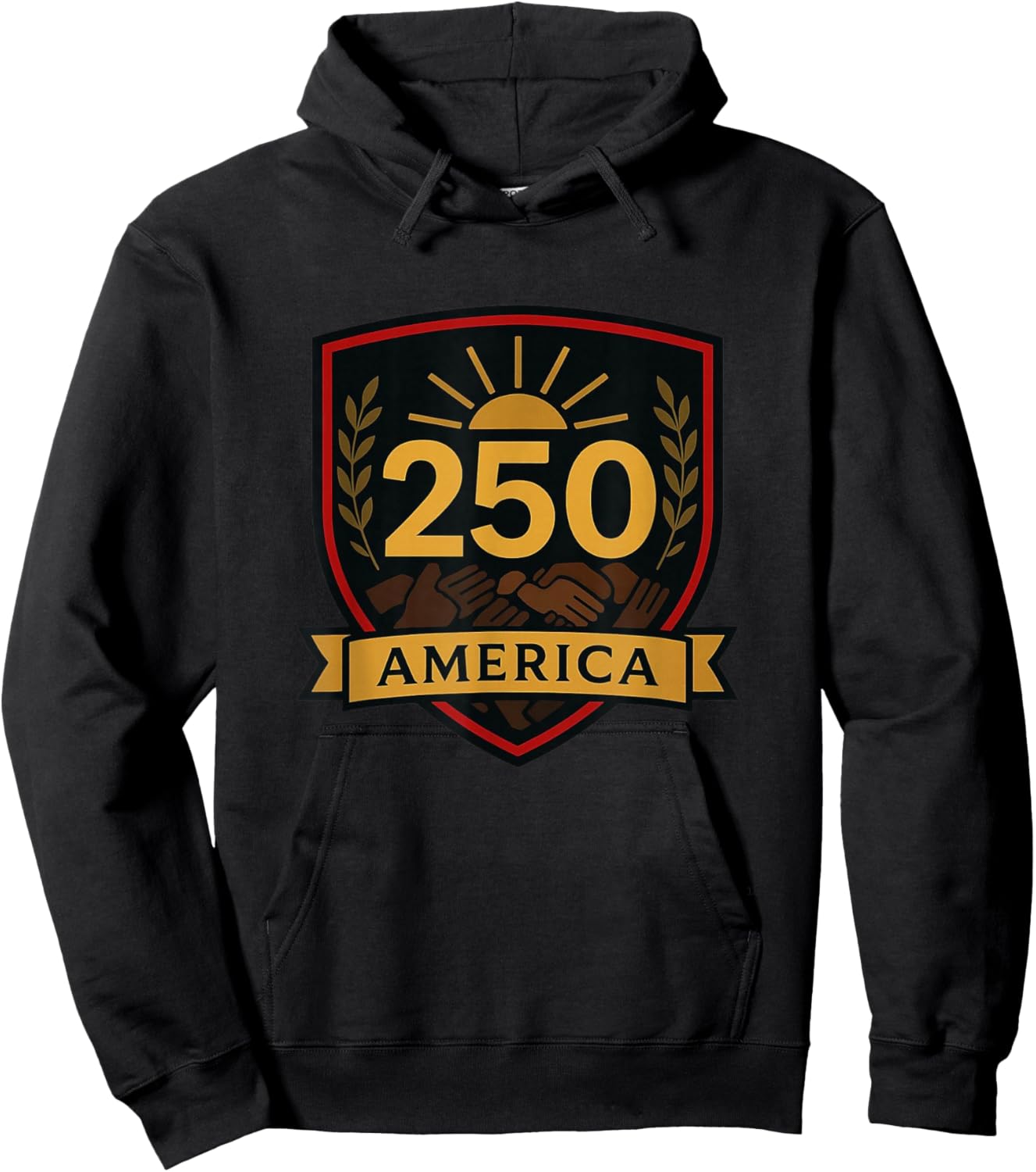 America 250th Anniversary Multicultural Unity Hoodie - Hoodie | Black