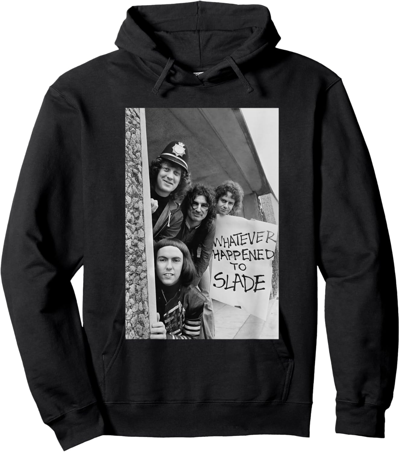 Slade Noddy Holder Band in Birmingham 1977 Hoodie - Hoodie | Black