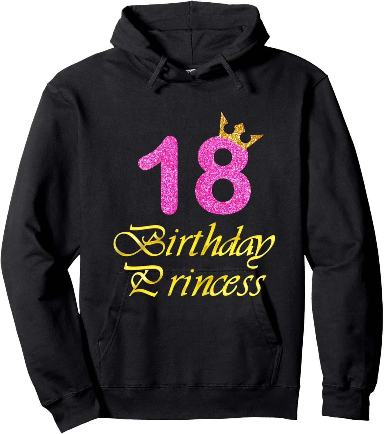 18th Birthday Gift Girl Princess for 18 Years Old Hoodie - Hoodie | Black