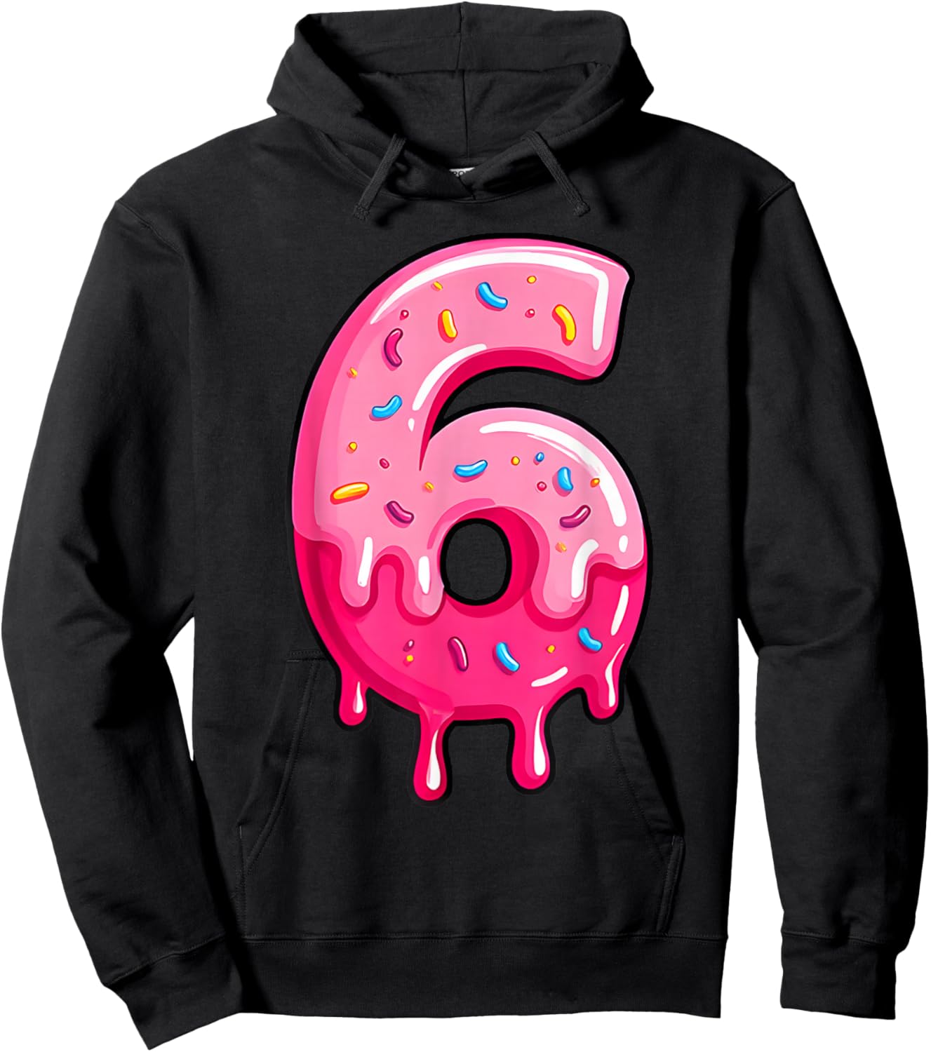 6 7 Couple Halloween Costume Ice Cream Drip Gen Alpha Slang Hoodie - Hoodie | Black