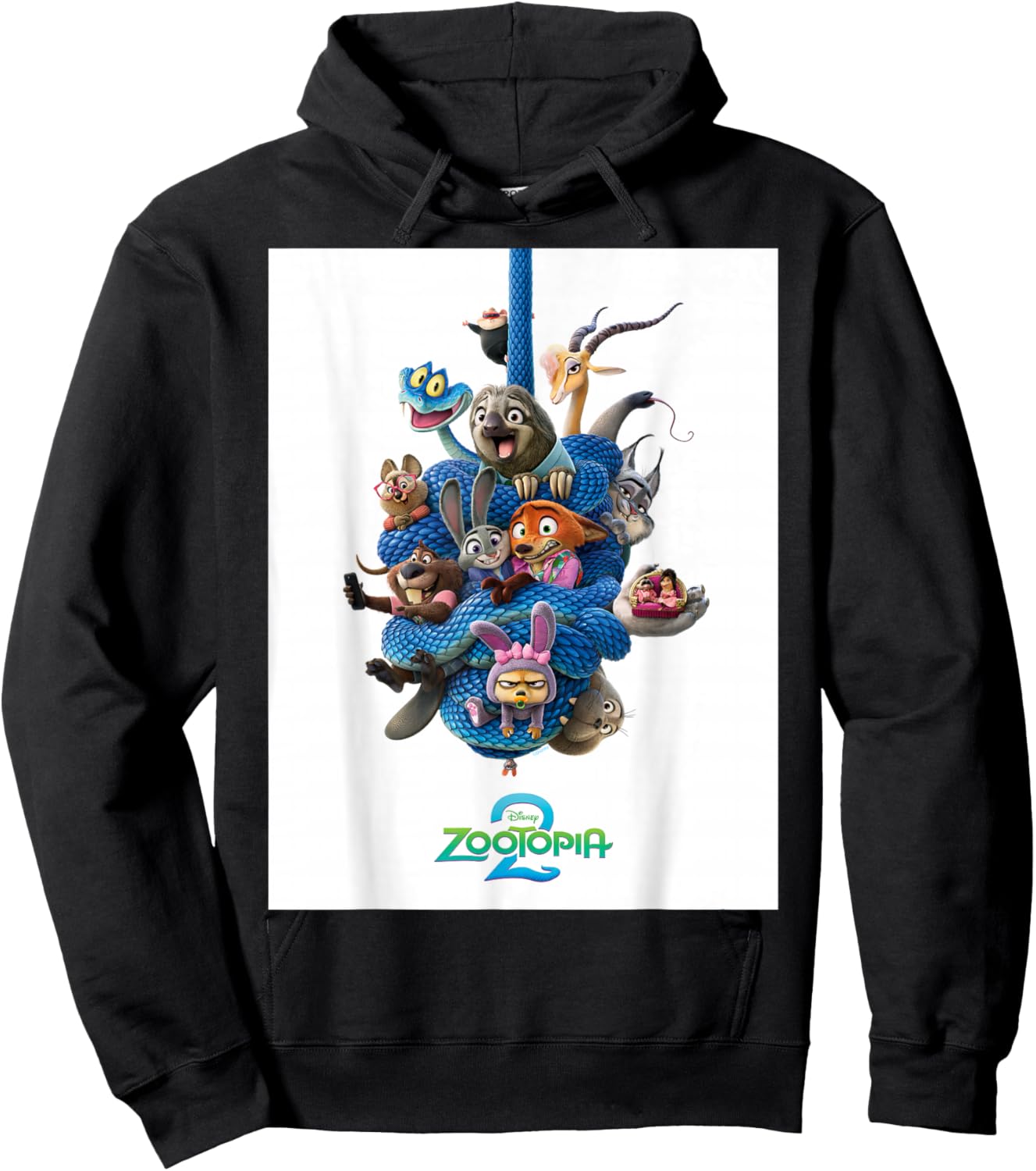 Disney Zootopia 2 Gary De'Snake Tangle Official Poster Art Hoodie - Hoodie | Black