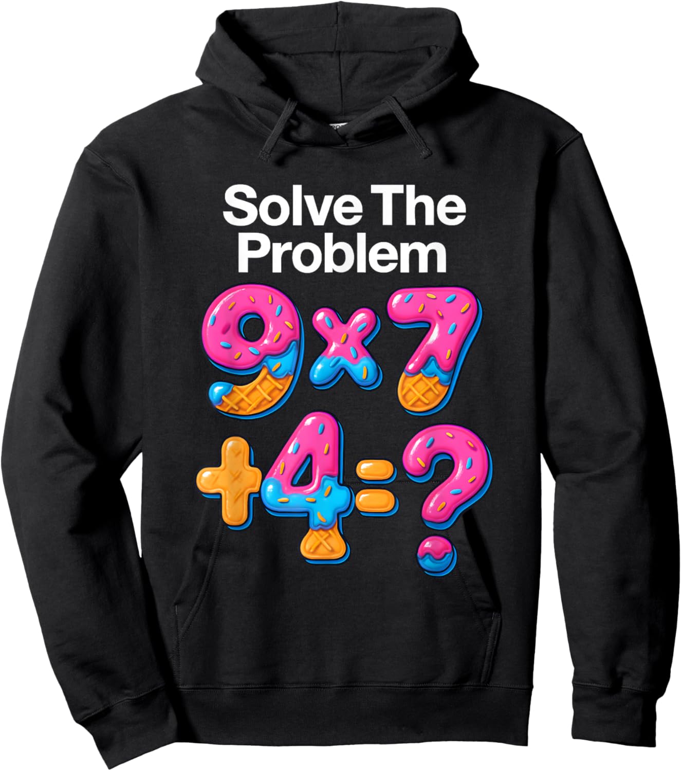 67 Meme Math Teacher Ice Cream Drip 6 7 Brainrot Six Seven Hoodie - Hoodie | Black