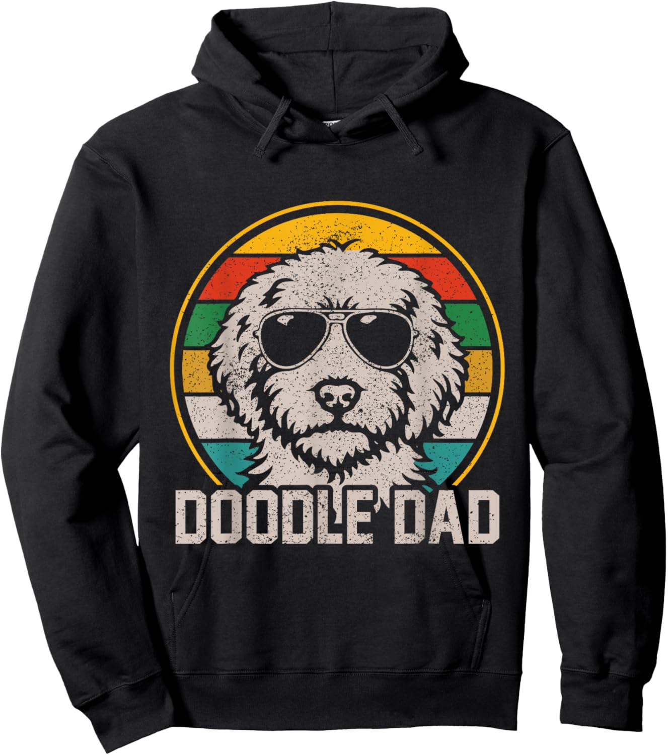 Goldendoodle Dog Lover Vintage Retro Graphic Hoodie - Hoodie | Black